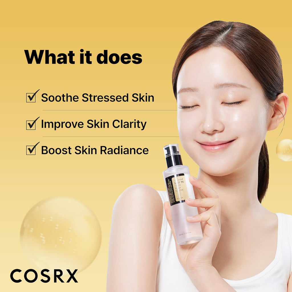 Snail Mucin 96% Repairing Serum, Hydrating Serum for Face with Snail Secretion Filtrate for Dull Skin & Fine Lines, 100Ml, Korean Skin Care